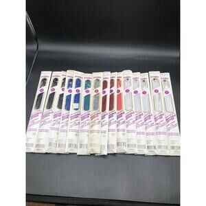 Lot Of 15 Vintage Coats & Clark Invisible Zipper 20-22” Black Red Blue Brown NEW